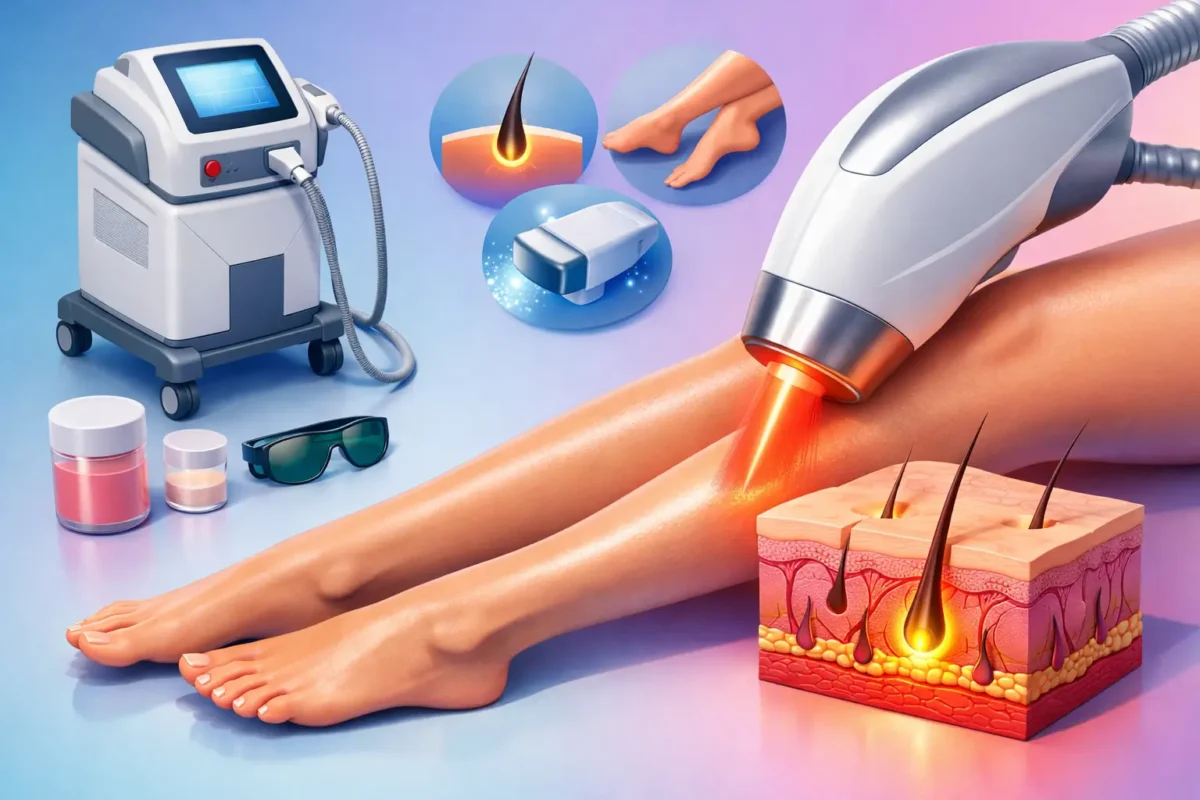 Diódový laser na epiláciu v praxi